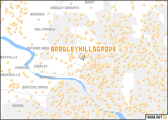 map of Bradley Hills Grove