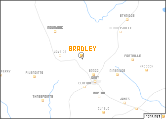 map of Bradley