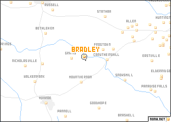 map of Bradley