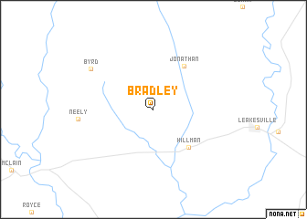 map of Bradley