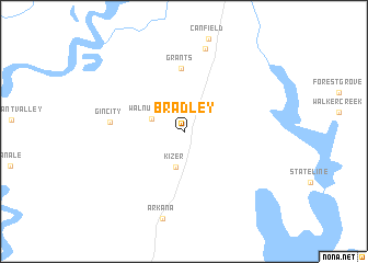 map of Bradley