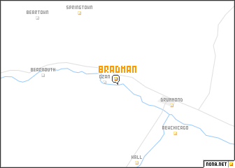 map of Bradman