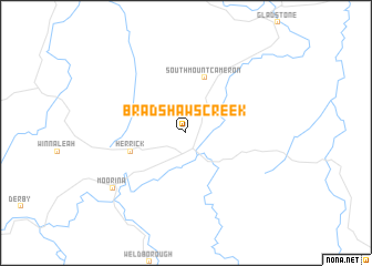 map of Bradshaws Creek