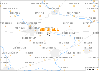 map of Bradwell