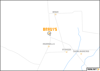 map of Bradys