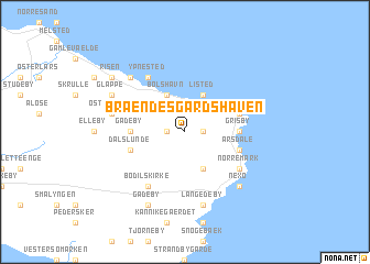 map of Brændesgårdshaven