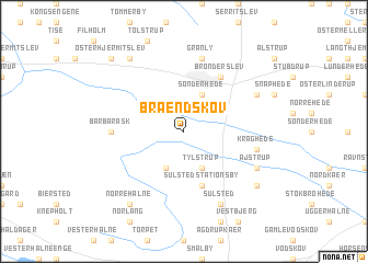 map of Brændskov