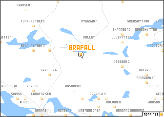 map of Bråfall