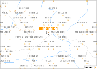 map of Bragança