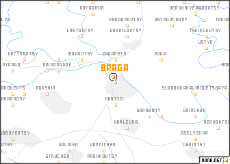 map of Braga