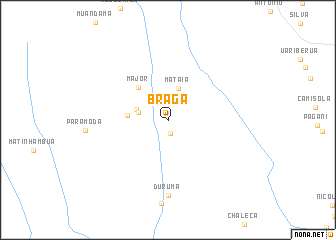 map of Braga