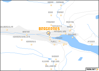 map of Bragernes