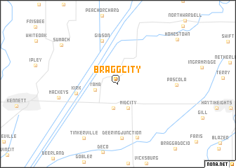 map of Bragg City