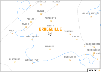 map of Braggville