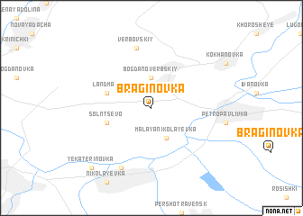 map of Braginovka