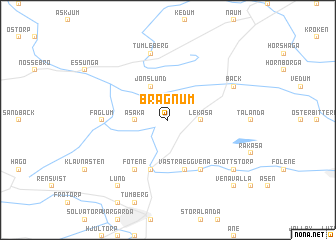 map of Bragnum