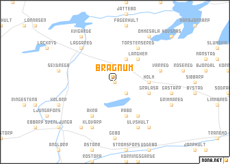 map of Bragnum