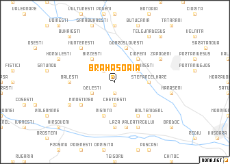 map of Brăhăşoaia