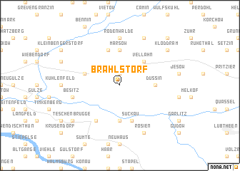 map of Brahlstorf