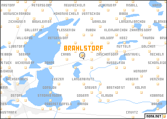 map of Brahlstorf