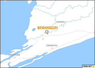 map of Brahmagiri