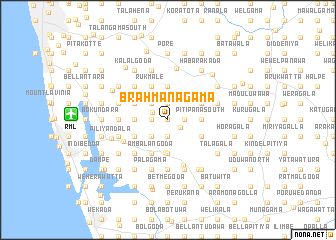 map of Brahmanagama