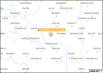 map of Brāhmanbāria