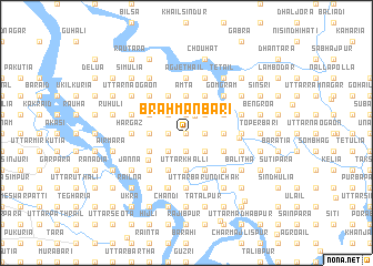 map of Brāhmanbāri