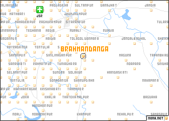 map of Brāhmandānga