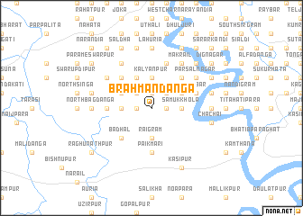 map of Brāhmandānga