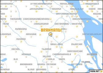 map of Brāhmandi