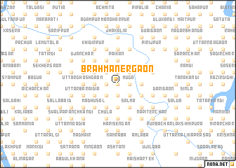 map of Brāhmanergaon