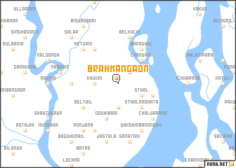 map of Brāhmangaon