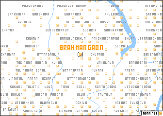 map of Brāhmangaon