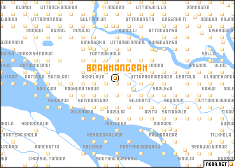 map of Brāhmangrām