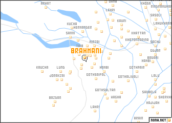 map of Brāhmāni