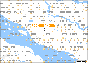 map of Brāhmankāndi