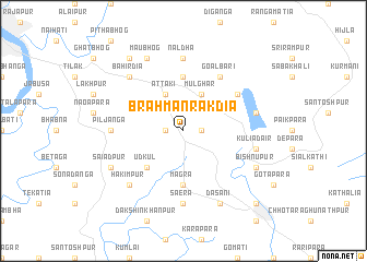 map of Brāhman Rākdia