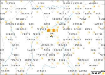 map of Braia