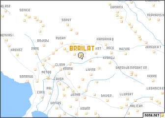 map of Brailat