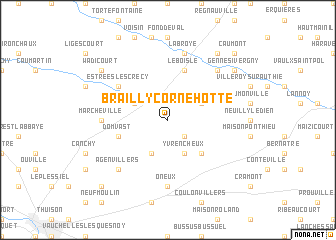 map of Brailly-Cornehotte