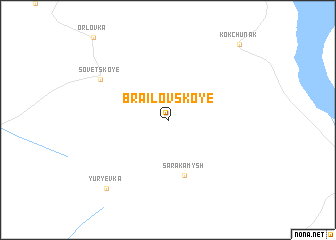 map of Brailovskoye