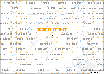 map of Braine-le-Comte