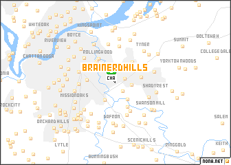 map of Brainerd Hills