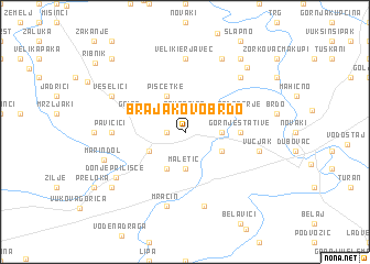 map of Brajakovo Brdo