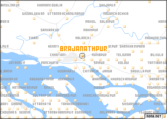 map of Brajanāthpur