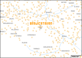 map of Brajića Tavan