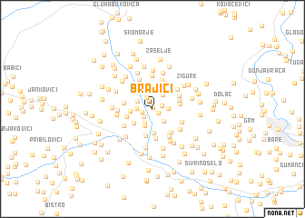 map of Brajići