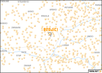 map of Brajići