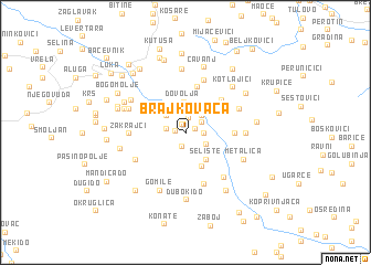 map of Brajkovača